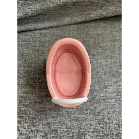 Vintage Little Tikes Dollhouse Pink & White Baby Buggy Carriage Stroller - Picture 5 of 6